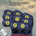 Load image into Gallery viewer, Leather Various Pattern Headcovers for Driver, Hybrids, Woods, Irons