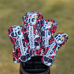 Load image into Gallery viewer, Leather Various Pattern Headcovers for Driver, Hybrids, Woods, Irons