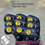 Load image into Gallery viewer, Leather Various Pattern Headcovers for Driver, Hybrids, Woods, Irons