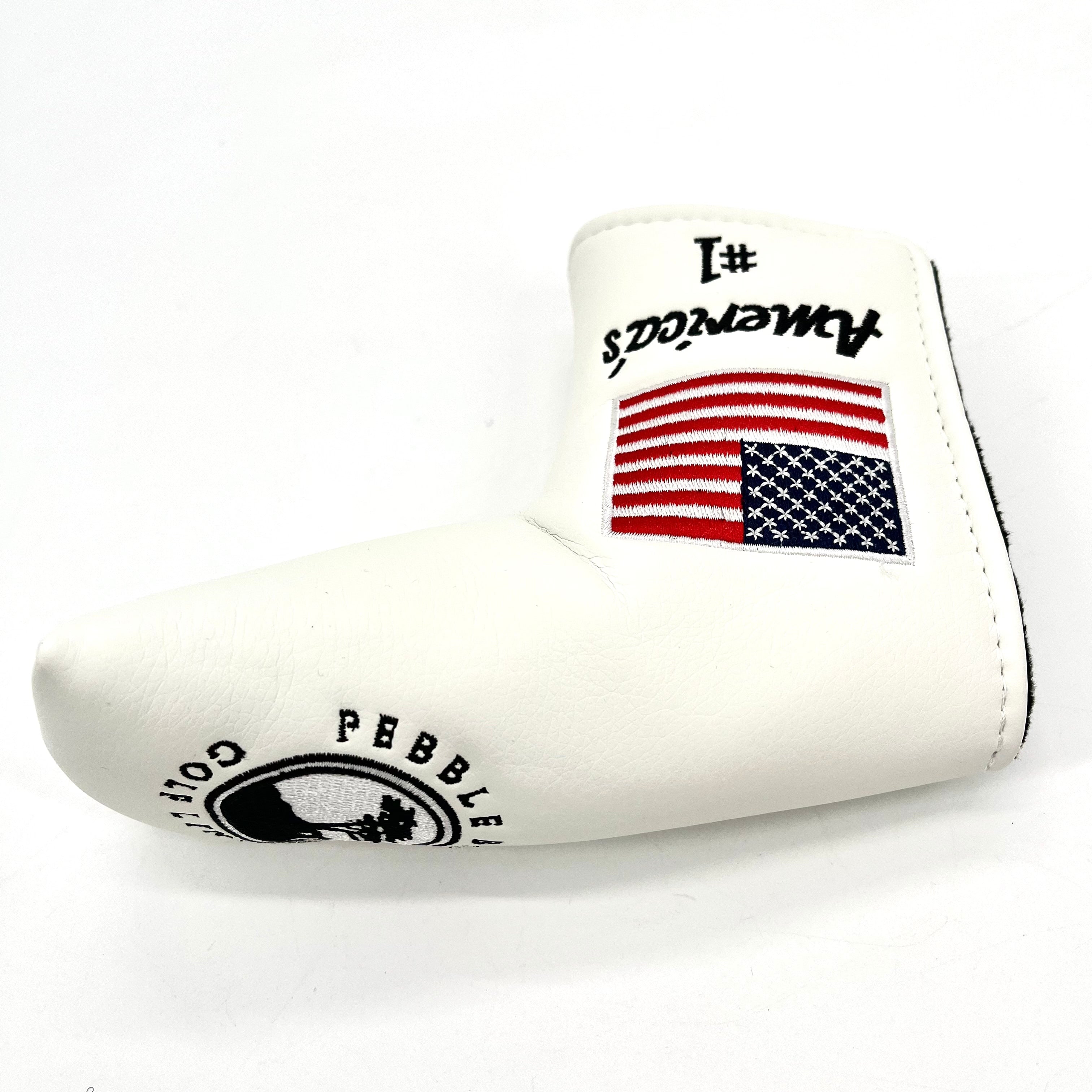 Pebble Beach pattern Driver Head Covers, Fairway Wood Head Covers, Hybrid Head Covers, Putter Covers