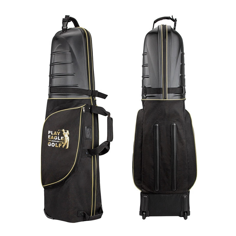 Folding Hard Top Golf Travel Bag with Wheels and hardcase