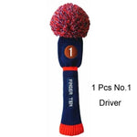 Load image into Gallery viewer, Golf Club Head Knitted Covers with Numbers
