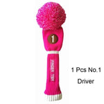 Load image into Gallery viewer, Golf Club Head Knitted Covers with Numbers
