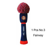 Load image into Gallery viewer, Golf Club Head Knitted Covers with Numbers
