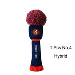 Load image into Gallery viewer, Golf Club Head Knitted Covers with Numbers
