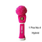 Load image into Gallery viewer, Golf Club Head Knitted Covers with Numbers
