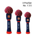 Load image into Gallery viewer, Golf Club Head Knitted Covers with Numbers
