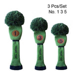 Load image into Gallery viewer, Golf Club Head Knitted Covers with Numbers
