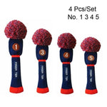 Load image into Gallery viewer, Golf Club Head Knitted Covers with Numbers
