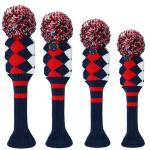 Golf Club Head Knitted Covers with Numbers