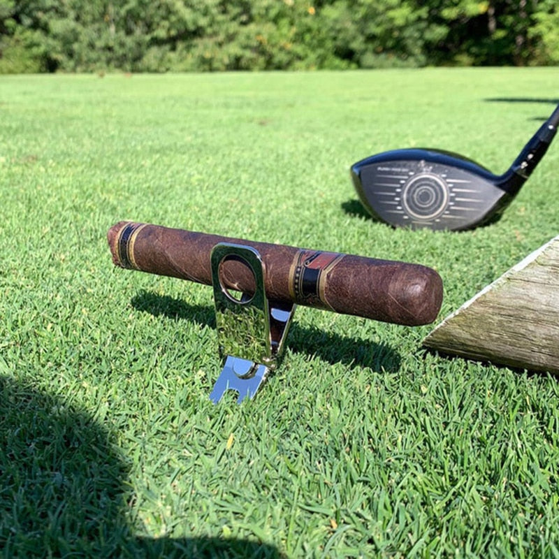 Portable Magnetic Cigar Clip with Ball Marker